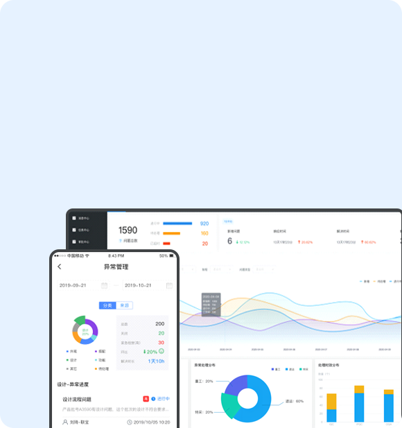 覆盖IQC，IPQC，FQC，OQA检验业务场景，供应商质量管理，体系管理，审核管理，轻量化做到检验管理数字化，基础质量管理工作可视化，支持扩展性的制造质量过程追踪与追溯